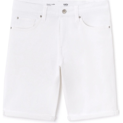 Celio Denim Shorts Boknitbm Mens biela