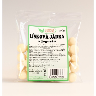 Zdraví z přírody Lísková jádra v jogurtu 100 g