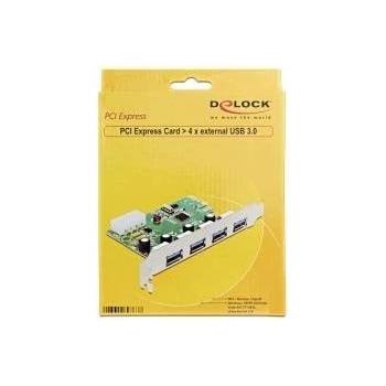 Delock PCI Express карта с 4 USB 3.0 порта, Delock - 89363