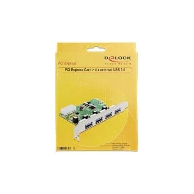 Delock PCI Express карта с 4 USB 3.0 порта, Delock - 89363