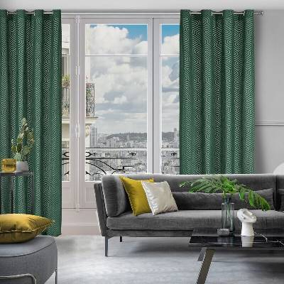 Takoy PIERRE CARDIN závěs INGA z matného sametu s žakárovým geometrickým vzorem 140 x 250 cm-HF-386973 | 140 x 250 cm
