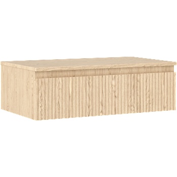 Mexen Rivel шкаф за баня под умивалник 80 см с плот, 1 чекмедже, рифлован, дъб - 91A20-08023-1-BFC81 (91A20-08023-1-BFC81)