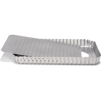 Patisse Форма за киш Silver-Top правоъгълна перфорирана 22 x 32 см (P-03583)
