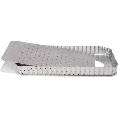Patisse Форма за киш Silver-Top правоъгълна перфорирана 22 x 32 см (P-03583)