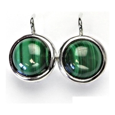 Čištín zlaté bílé i žluté zlato přírodní kámen Malachit NK 1452