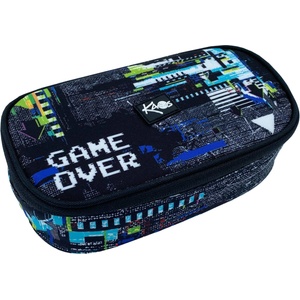 KAOS Овален ученически несесер Kaos Maxi - Game Over (51834)