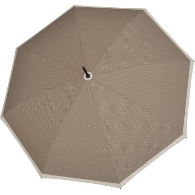Doppler Fiber Flex Automatic Long Chevron Sand dámsky palicový vystreľovací dáždnik