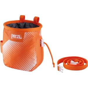 Petzl Торбичка за магнезий PETZL Saka Chalkbag white/orange