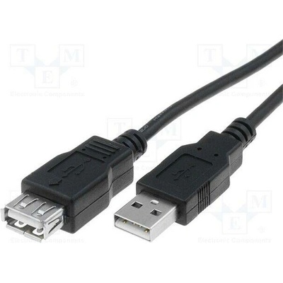 Digitus AK-300202-018-S USB 2.0, USB A zásuvka, USB A vidlice, niklovaný, 1,8m
