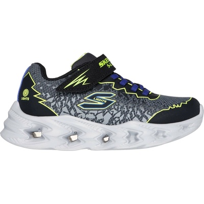 Skechers Chlapčenská voľnočasová obuv Vortex 2.0 sivá,čierna,reflexný neón,biela