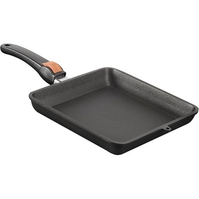 SKK Titan Durit Resist hladká Grilovací pánev titanová 24x24 vysoká 4,0 cm