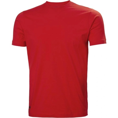 Helly Hansen tričko Manchester Classic 79161 krátký rukáv pánské červené alert