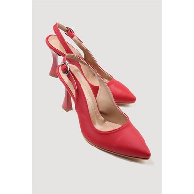 Moda Trend Дамски елегантни обувки - Червени #332602 (332602_Червен)