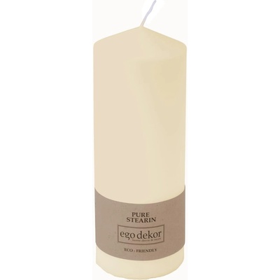 Ego dekor Кремавобяла свещ Връх, време за горене 50 ч. Eco - Eco candles by Ego dekor (ZBC-3771037)