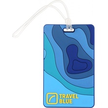 Travel Blue Map Id Tag