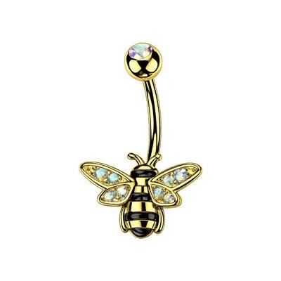 Šperky4U Piercing do pupíku včeka WP0133-GD