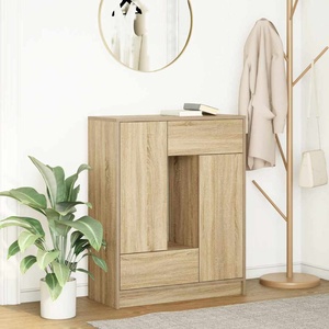 vidaXL Бюфет с чекмеджета и вратички, дъб сонома, 73x31x90 см (861852)