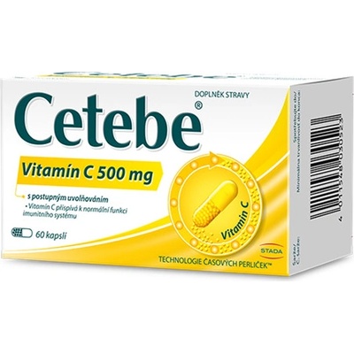 Cetebe Vitamin C 500 mg s postupným uvolňováním 60 kapslí