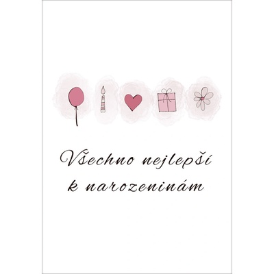 Přání Všechno nejlepší k narozeninám