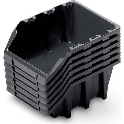 Prosperplast set 6ks BINEER LONG SET 249 x 158 x 213 cmčerný