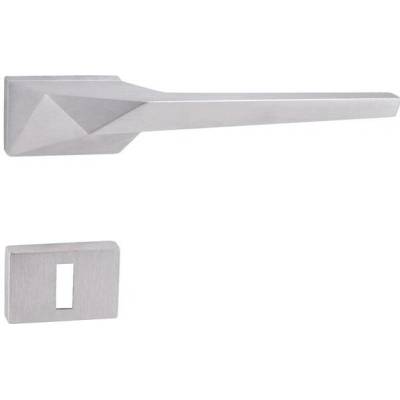 TUPAI ICELAND - RT 4001RT mosaz klika/klika + PZ rozety 52x52mm (otvor pro vložku), Povrch: OCS - Chrom broušený ( 96 ) 8584138343878