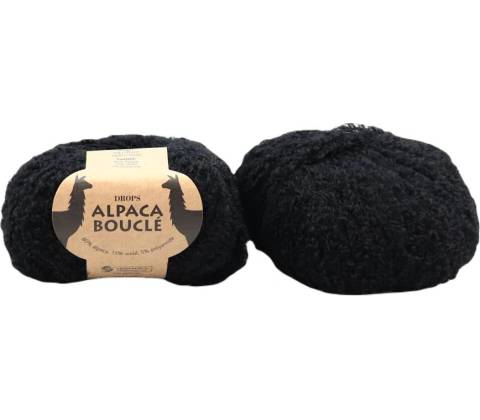 Drops Alpaca Bouclé 8903 černá