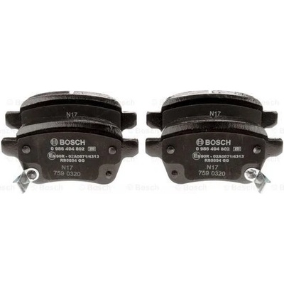 BOSCH Sada brzdových platničiek kotúčovej brzdy 0986494802