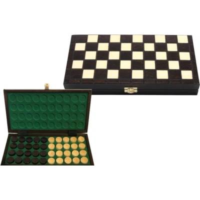 Dřevěné mezinárodní dámy 100 polí 31 cm