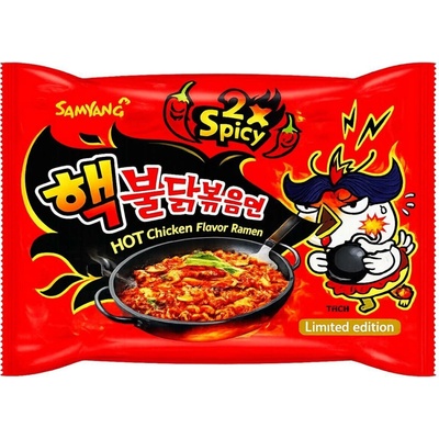 Samyang instantní smažené nudle extra pálivé 2x Hot Chicken 140 g