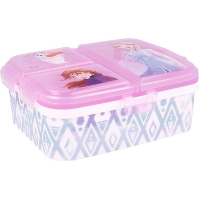 Stor delený plastový box na desiatu XL Disney Frozen 51099