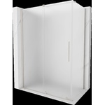 Mexen Velar плъзгаща се душ кабина 150 x 90 см, мраз, четкан никел - 871-150-090-31-97 (871-150-090-31-97)