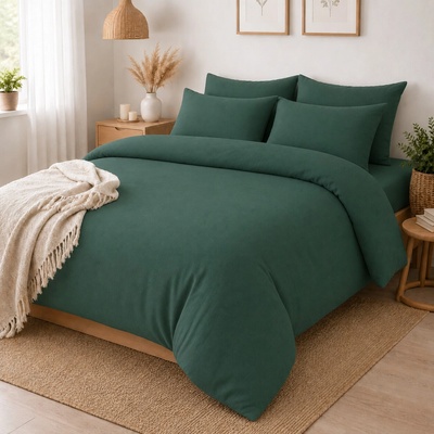 Takoy Povlak na polštář z hladkého mušelínu 70x90 cm zelená-HT-00767 | 70x90 cm povlak na polštář
