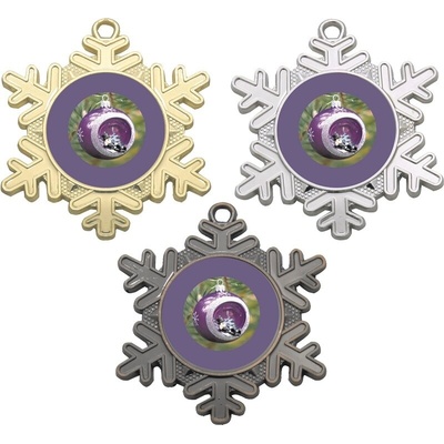VIZINGR Vánoční medaile D47-L446 D47-L446 zlato