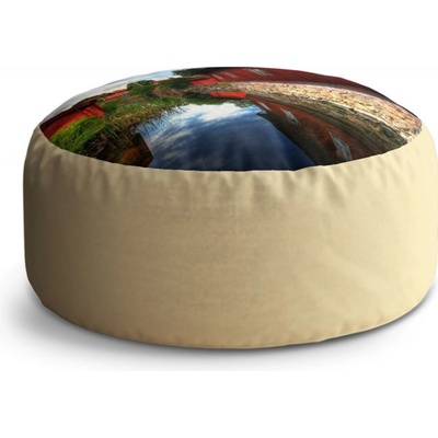 Sablio Taburet Circle Červený dům: 40x50 cm