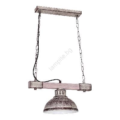 Полилей на верижка HAKON 1xE27/60W/230V светла (LU9060)