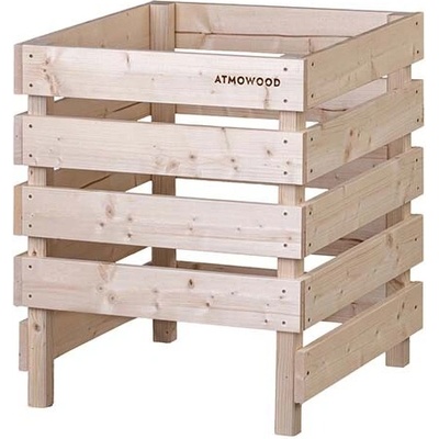 Atmowood dřevěný kompostér otevřený dole 60 x 60 x 70 cm