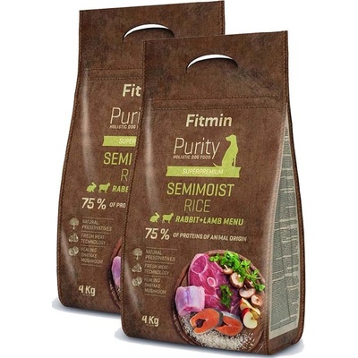 Fitmin Purity Rice Semimoist Rabbit & Lamb 2 x 4 kg
