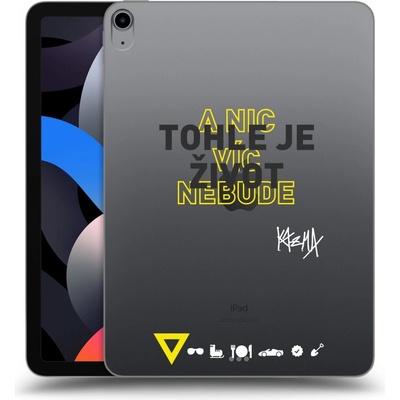 Picasee silikonový Apple iPad Air 4 10.9 2020 Kazma TOHLE JE ŽIVOT A NIC VÍC NEBUDE čiré