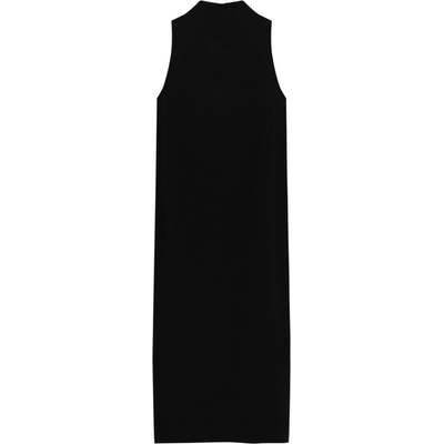 Pull&Bear Плетена рокля черно, размер S
