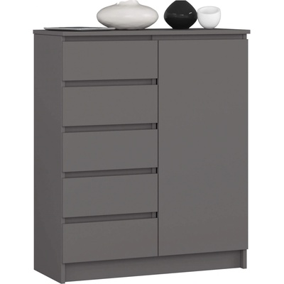 Ak furniture Jerry 80 cm 1 dveře 5 zásuvek