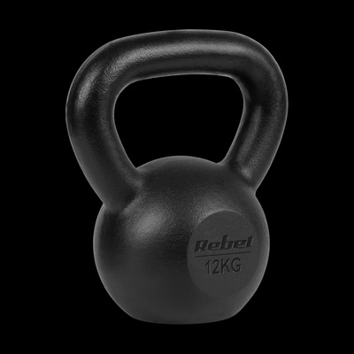 REBEL ACTIVE Litinová kettlebell 12 kg