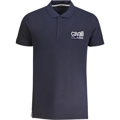 Cavalli Class Carlo Navy Blue polo tričko Tmavě modrá
