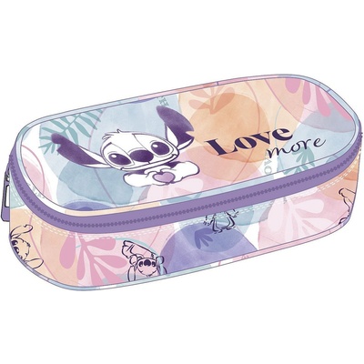 COOLPACK Елипсовиден ученически несесер Cool Pack Campus - Stitch Pastel, 1 цип (F062885)