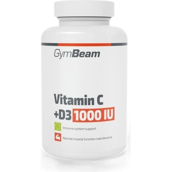 Image 1 of GymBeam Vitamin C + D3 1000 IU [90 капсули]