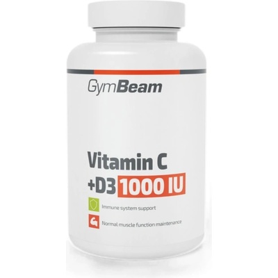 GymBeam Vitamin C + D3 1000 IU [90 капсули]