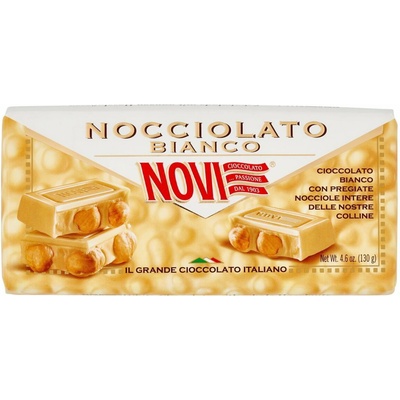 Novi Biela čokoláda s lieskovými orieškami 130 g