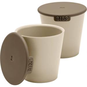 BIBS Сет чаши с капак Bibs - Vanill, 2 броя, 125 ml (4310245)