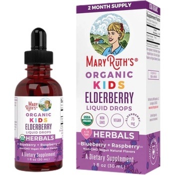 MaryRuth’s Organic Kids Elderberry Liquid Drops [30 мл] Боровинка с малина