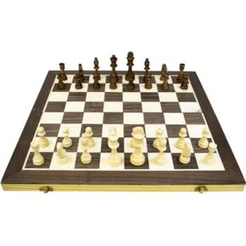 Дървена настолна игра 2в1, Шах. Дама. Табла