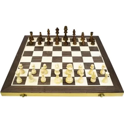 Дървена настолна игра 2в1, Шах. Дама. Табла